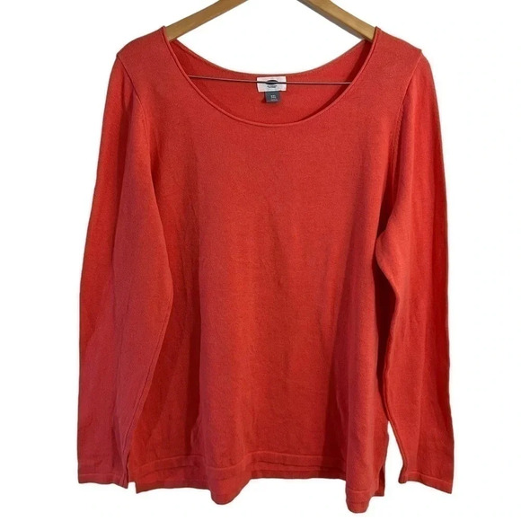 Old Navy Pink Knit Pullover Top XXL Plus Size Long Sleeve Casual Comfort Sweater - Picture 1 of 6